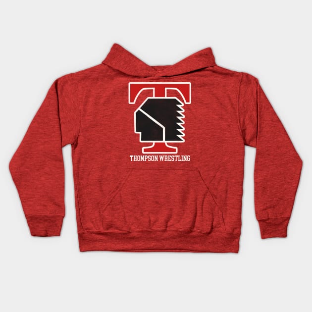 Thompson Wrestling Kids Hoodie by darklordpug